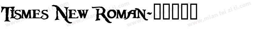 Tismes New Roman字体转换